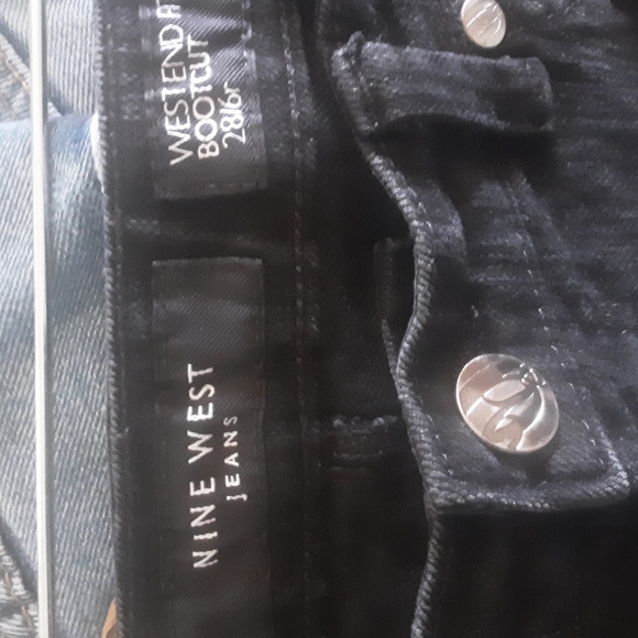 Nine West West End Bootcut Jeans Black Sz 28/6r - Picture 9 of 10